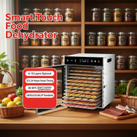 Kosteneffectieve huishoudelijke dehydrator, compact, stabiel, stil, klein formaat, voor gezinnen, fruit, groenten, hondensnoepjes, dagelijkse droging en verwerking.