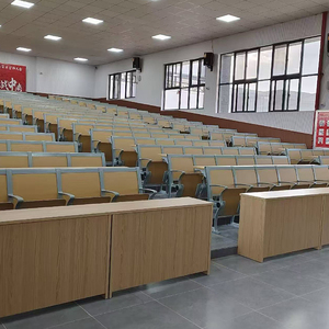 Muebles Universitarios al por Mayor, <span class=keywords><strong>Mesa</strong></span> y Silla Moderna de Aleación de Aluminio para Aula Escolar, Sala de Conferencias Multimedia - Product Image 1