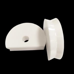 Verschleiß feste Zirkonoxid-Keramikteile mit gebogener Oberfläche Korrosions beständiger Zirkonoxid-Keramik ring mit hoher Zähigkeit - Product Image 5