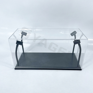 Vitrine d'exposition en acrylique transparente personnalisée à succès avec éclairage LED, présentoir pour modèle de voiture miniature - Product Image 1