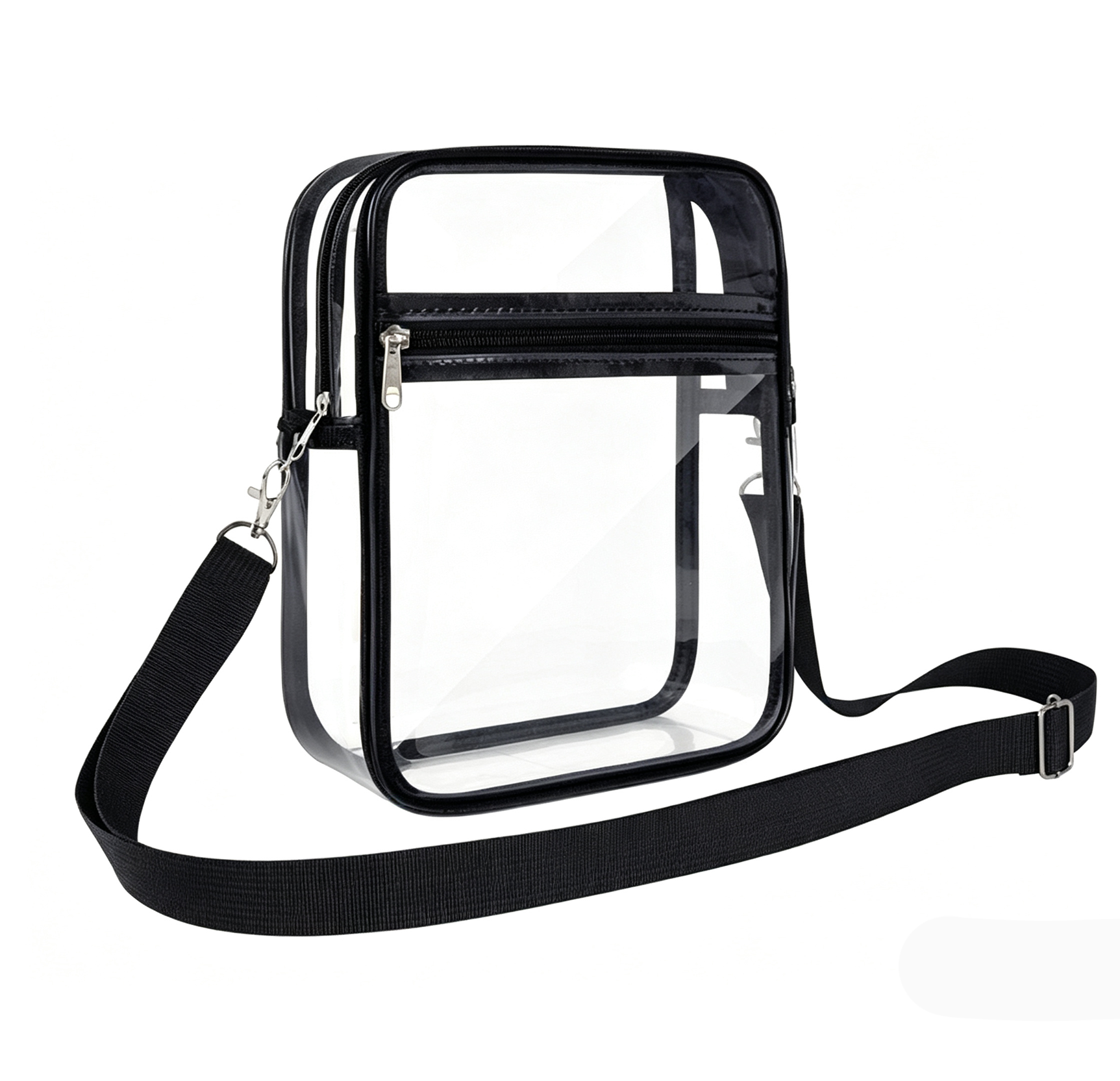 Clear Crossbody PVC Messenger Bag Outside Sport Shoulder Bag