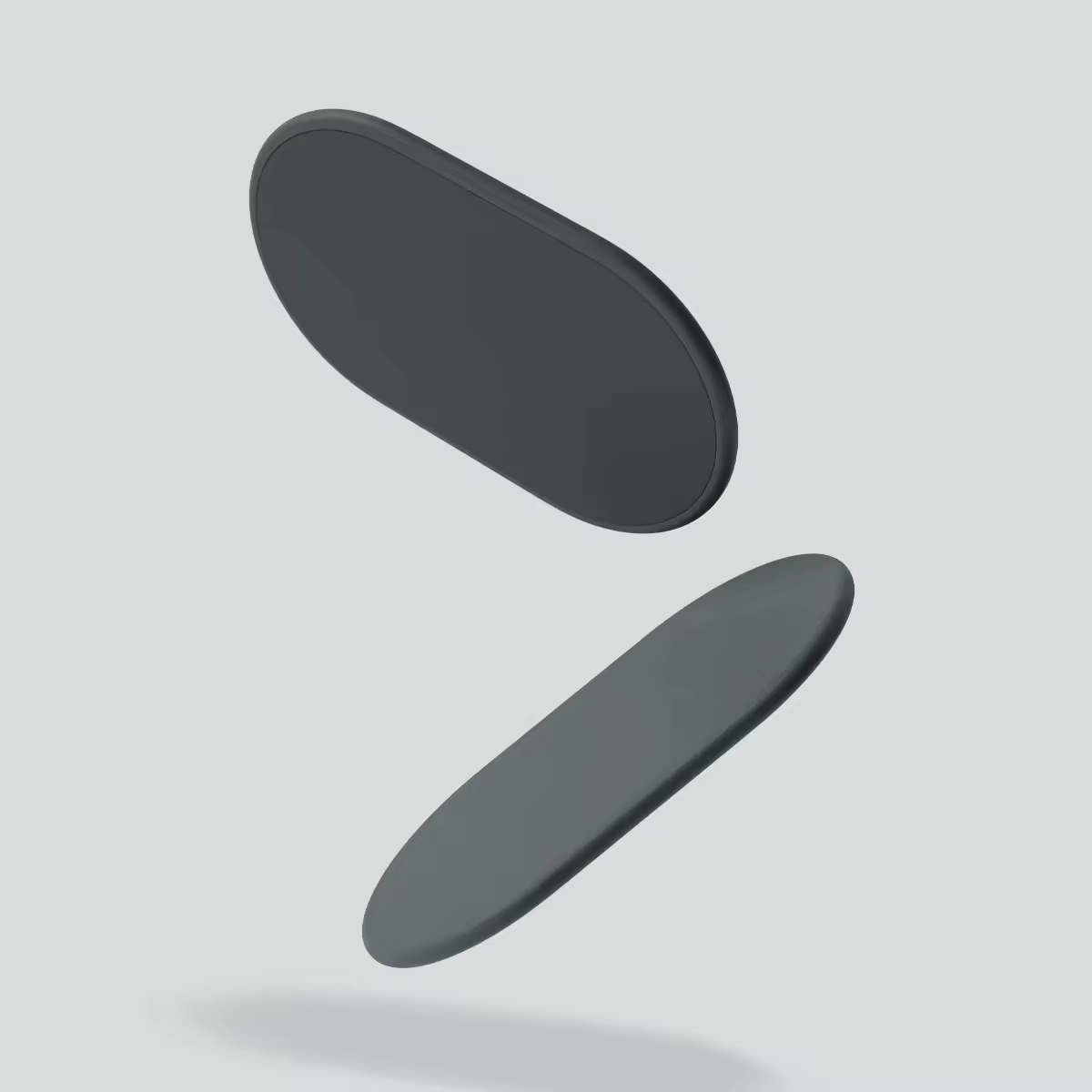 Glissières gris foncé