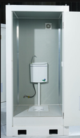Toilette modulaire à assemblage rapide | Toilettes portables à économie d'eau pour la construction et les événements | Acier inoxydable d'urgence et durable