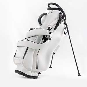 Dericsson 5-Way Divider Waterproof PU Leather <b>Golf</b> Stand Bag with Double Shoulder Straps Custom Logo Available <b>Golf</b> Carry Bag - Product Image 1