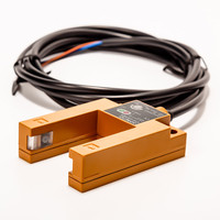 Sensor Fotoeléctrico E3S-GS30P4 PNP NO con Ranura en U, Distancia de Detección de 30mm, 12-24V CC, 3 Cables, Reemplazo para Automatización Industrial Global