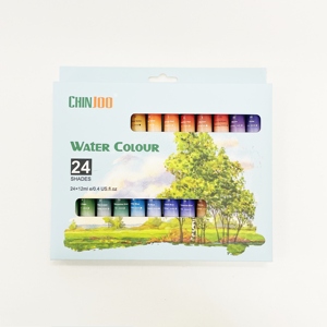 Fournitures artistiques, ensemble de peinture à l'<span class=keywords><strong>aquarelle</strong></span> professionnel personnalisé, 12 ml, 24 couleurs en tubes pour les enfants, les artistes, le dessin sur toile et sur papier - Product Image 2