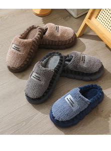 بيع بالجملة الأعلى مبيعًا شباشب قطنية للنساء في الخريف والشتاء للأزواج فرو منزلي دافئ - Product Image 5