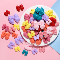 Nouveaux breloques en résine, mini nœuds, grandes tailles, à dos plat, couleurs assorties, pour décoration de fête et accessoires de colle créative DIY
