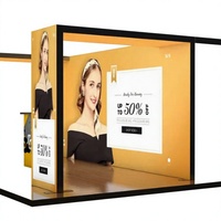 Expositor de Alta Calidad con Forma de Puerta, de Montaje Rápido, Portátil, de Aluminio, para Ferias Comerciales, con Caja de Luz