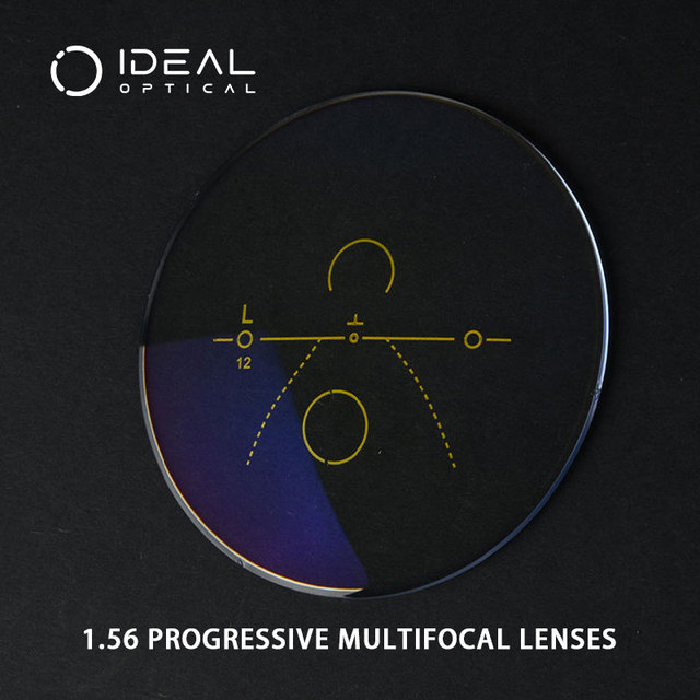 Wholesale 1.56 Progressive Resin Lenses HMC IDEAL CR39 Optical Lenses Optical Eyewear Lens