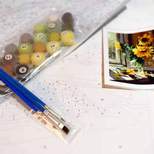 Kit de Pintura por Números DIY - <span class=keywords><strong>Lienzo</strong></span> de <span class=keywords><strong>Cebra</strong></span> con Flores Rosas, Pintura Acrílica para Adultos y Niños, Decoración del Hogar (Sin Marco) - Product Image 6