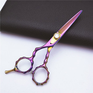 Tijeras de Peluquería ZS para Zurdos, 5.5 Pulgadas, Profesionales, de Acero Inoxidable, Herramientas de Salón de Belleza, Grosor Personalizable - Product Image 2