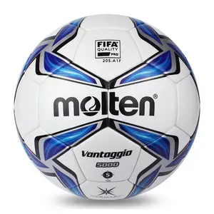 Pelota de fútbol Venta al por mayor Nuevos productos Molten Tamaño 5 PU fútbol balón de fútbol entrenamiento duradero tamaño 4 PVC TUP