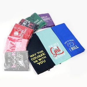 Vietnam Moq 100 Pcs Promotional Navy Microfiber Golf <b>Towel</b> Anti-Slip Quick Dry Blanks Custom <b>Blue</b> Waffle Golf <b>Towels</b> With Hook - Product Image 6