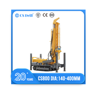 Foreuse de puits d'eau rotative 600m avec pompe, alimentation diesel, écologique, profondeur max. 800m