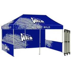 Outdoor Folding Pop Up Custom Tent 1015 Frame With Sidewall And Rollerbag High Quality Advertising Party Tent For Events Outdoor