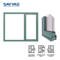 Sayyas TS135 Hochwertiges Feststehendes Sicherheits-Aluminium-Holzfenster 33mm Edelstahl-Panzerscheibe Schalldicht für Chefbüros
