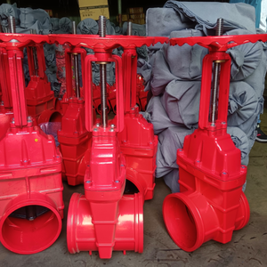 Vanne de porte de lutte contre l'incendie rainurée à tige montante en fonte ductile à siège résilient - Product Image 2