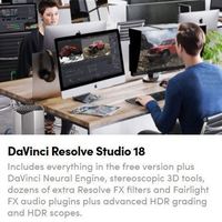 Mac/Win Da Vinci One Drive Download Professionele Editing, Kleur, Effecten en Audio Postbewerking Davinci Resolve Studio 18 Versie