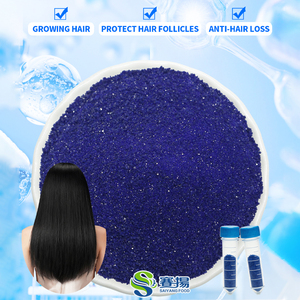 SAIAYNG Ingredientes de Grado Cosmético, Péptido de Cobre Azul Ahk-cu Ghk-cu, 1g de Polvo de Cobre Ghk-cu, Péptido Ahkcu, Ahkcu para el Crecimiento del Cabello - Product Image 2