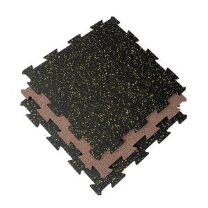 Atacado Alta Qualidade Anti Slip EPDM Borracha Intertravamento Mat para Ginásio Fitness Borracha Intertravamento Pisos Telhas para Ginásio - Product Image 1