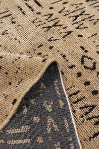 Alfombra Moderna de Pelo Corto Mira Gold con Diseño Geométrico de Diamantes, Chenille, 7mm, Lavable, Antideslizante, Ecológica, Apta para Mascotas, de Poliéster para el Hogar - Product Image 5