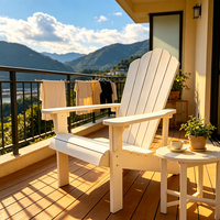 Chaise Adirondack moderne d'extérieur pour la plage, chaises Adirondack en plastique pour la plage et le jardin