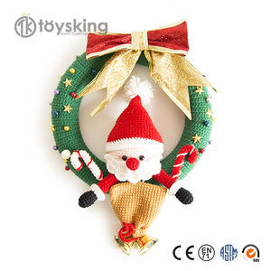 Juego <span class=keywords><strong>de</strong></span> Muñecos Navideños Hechos a Mano - Santa Claus, <span class=keywords><strong>Muñeco</strong></span> <span class=keywords><strong>de</strong></span> <span class=keywords><strong>Nieve</strong></span> y Reno, Decoraciones Navideñas Tejidas, Regalo Festivo Personalizable - Product Image 2