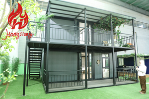40ft casa contenitore espandibile casa prefabbricata con tetto isolato e porta di vetro per la casa Mobile Resort di lusso - Product Image 3