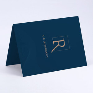 Biểu tượng tùy chỉnh A4 tập tin giấy thư mục trình bày với kinh doanh khe cắm thẻ kinh doanh Manila thư mục - Product Image 4