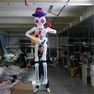 Đi Bộ Inflatable Skull Con Rối Với Đèn LED Cho Cuộc Diễu Hành Halloween Trang Trí - Product Image 6