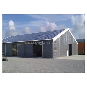 Pre fabricated warehouse steel structure solar panel roofing shed metal solar panels warehouse