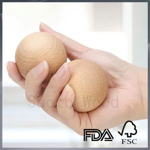 Bolas de Madera de Haya Sin Terminar de 50 mm, Bolas Redondas de Madera - Product Image 2