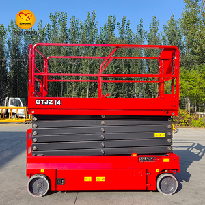 Plataforma elevadora de tijera hidráulica de 4-18m de China, plataforma elevadora de tijera autopropulsada, plataforma de trabajo aéreo - Product Image 4