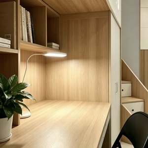 Household &amp; School Wooden <strong>Loft</strong> <strong>Bed</strong> with Desk, Storage Cabinet &amp; Stair Drawers for Small Bedroom Dormitory - Product Image 3