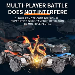 Jouet de réservoir RC véhicule électronique <span class=keywords><strong>télécommandé</strong></span> pour enfants cadeaux Air doux <span class=keywords><strong>BB</strong></span> balle pulvérisation d'eau cible de tir - Product Image 3