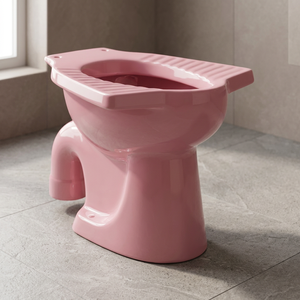 WC européen moderne Vistaar en céramique orange avec siphon S/P, ensemble de toilettes à double chasse à poser au sol, chaise de toilette pour salle de bain - Product Image 6
