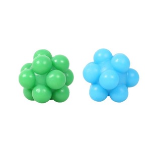 Pelota multiángulo para gatos, juguete saltarín azul y verde para entretenimiento propio, juego interactivo para mascotas - Product Image 3