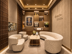Luxury Watch Store Interior Design Custom Walnut Brass Glass <b>Display</b> <b>Cabinets</b> Turnkey Boutique Retail Fixtures Showroom Solution - Product Image 6