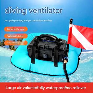 Ventilateur de plongée sous-marine électrique miniature portable Pompe pulmonaire de qualité Équipement complet Accessoire Petit compresseur d'air Respiration Bouteille de plongée - Product Image 5