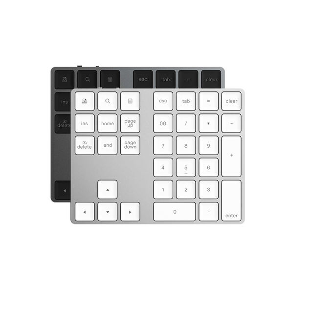 Mini Rechargeable BT 3.0 Wireless Aluminum bluetooth Numeric Keyboard for Windows Mac IOS Android OS