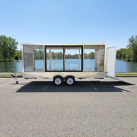 Dernier design, vente en gros, bureau mobile sur remorque à faible coût, remorque de camion, personnalisation possible