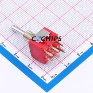 1FD3T1B6M2QES Toggle Switch Through hole Component (THT) Switch Double Pole Double Throw 1000000 6A 125V - Product Image 2