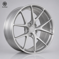 Jantes personnalisées DW à rayons en Y 20 21 22 pouces 5 trous Argent brossé Concave profond Luxe Offset personnalisé PCD Adapté pour Mercedes G63 Audi Q7