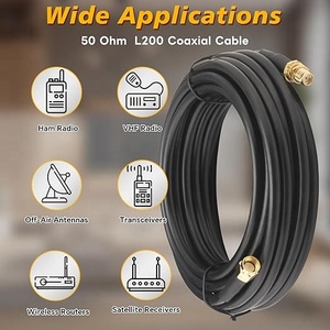 <span class=keywords><strong>Cable</strong></span> Coaxial SMA Macho a SMA Hembra de 1, 2, 3, 5, 10 Metros, <span class=keywords><strong>Cable</strong></span> de Extensión de Baja Pérdida para Antena <span class=keywords><strong>WiFi</strong></span>, Router, GPS, Radio - Product Image 2
