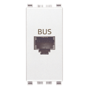 Conector RJ11 Blanco BUS 5.1x2.8x5.3 Cm Para Conexión de Sistema de Bus - Product Image 1