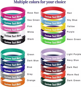 Pulseras de Silicona Personalizadas, Crea Tus Propias Pulseras de Goma con Mensaje o Logotipo - Product Image 3