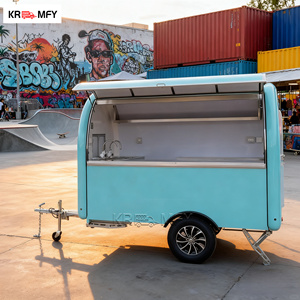 2026 Trucks Fully Equipped Bubble Tea Trailer With <b>Grill</b> Fryers Street Food Cart - Product Image 6