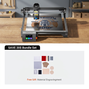 RAY5 20W Laser Engraver 22-24W Output Power New 3D Feature Acrylic Stone Metal <b>Plastic</b> Glass Rubber Wood Plywood MDF Basic Set - Product Image 2