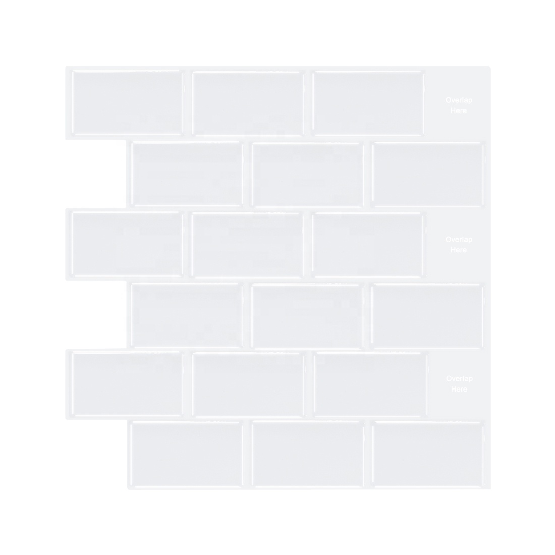 Auto Bastone Backsplash Metropolitana Bianco Mattonelle Della Parete Autoadesivo Stick On Rimovibile Anti-Muffa Del Vinile Buccia e Bastone Decalcomania Della Parete